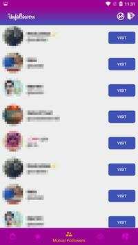 Unfollowers, Profile Visitors for Instagram screenshot 2