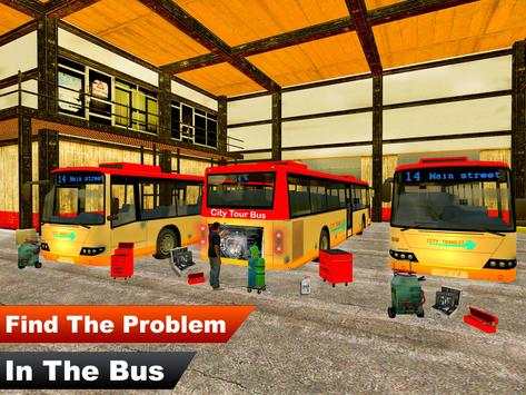 Workshop Mekanik 3D: Garasi Mekanik Bus Sim screenshot 10