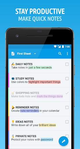 Saving Notes - Notepad 1 تصوير الشاشة