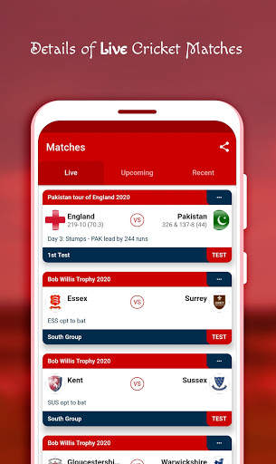 Cricket Fast Score screenshot 1