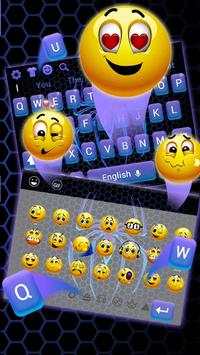 Unusual purple spider keyboard theme screenshot 3