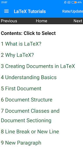 LaTeX in Easy Tutorials скриншот 1