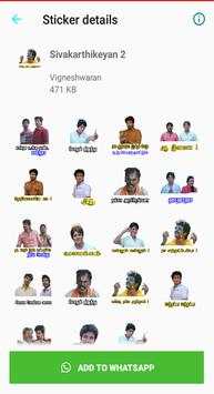 Sivakarthikeyan What's Up Stickers App in Tamil screenshot 3