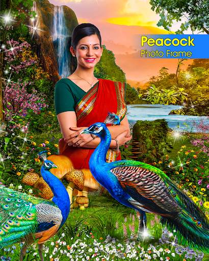 Peacock Photo Frames Garnish screenshot 2