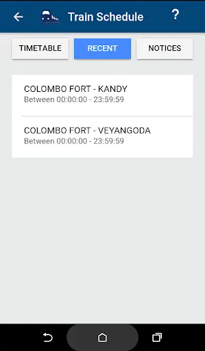 Sri Lanka Train Schedule screenshot 2