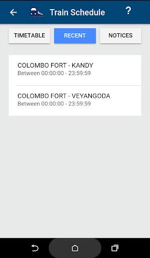 Sri Lanka Train Schedule screenshot 2