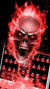 Red Flame Skeleton Keyboard screenshot 3