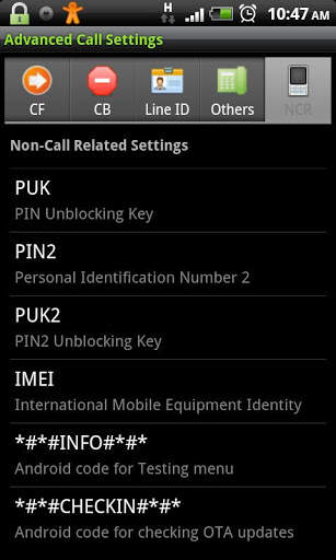 Advanced Call Settings screenshot 5