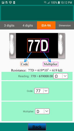 SMD Resistor Code screenshot 5
