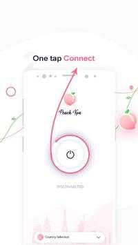 Free VPN - unlimited secure hotspot proxy PEACHVPN screenshot 2