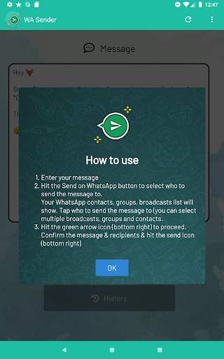 Send Message To Many Contacts (for WhatsApp) screenshot 11
