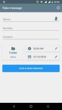 Fake SMS 2018 screenshot 1