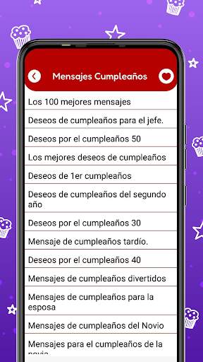 Cumpleaños cartas y mensajes screenshot 1