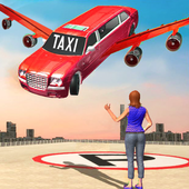 Modern Flying Car Limousine Taxi Simulator Games icon
