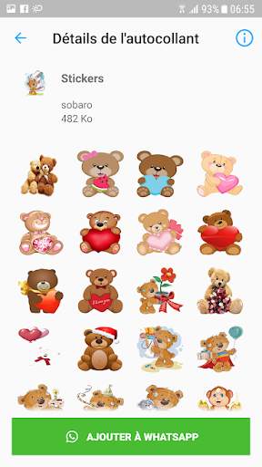 Teddy Sticker For WhatsApp - WAStickerApps screenshot 3