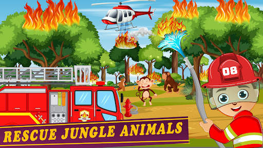 Firefighter Rescue Truck Games screenshot 8