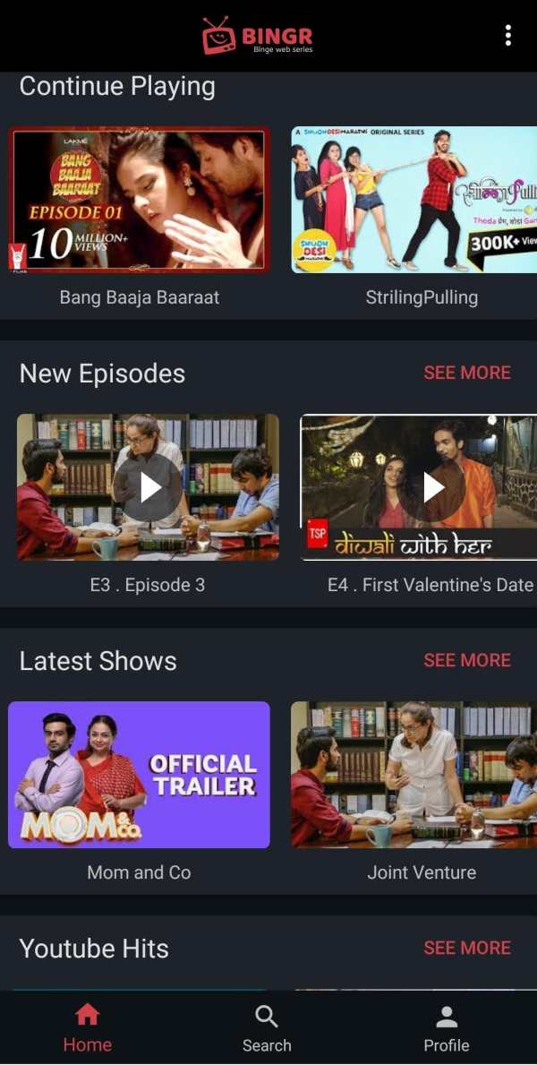 Bingr : Binge Web Series screenshot 4