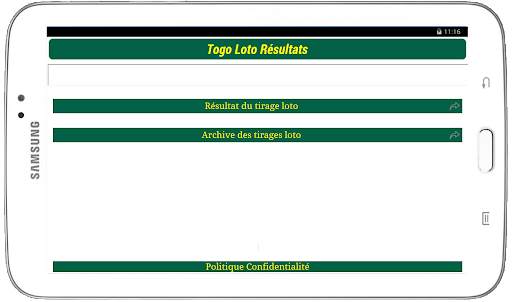 Loto Resultats du Togo 5 تصوير الشاشة