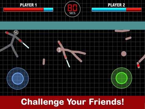 Stickman Fight 2 Speler Spellen screenshot 2