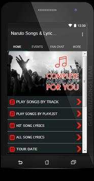 Naruto Songs & Lyrics, Update. screenshot 2