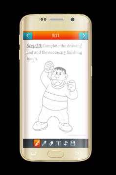 How To Draw Doraemon Tutorials screenshot 3