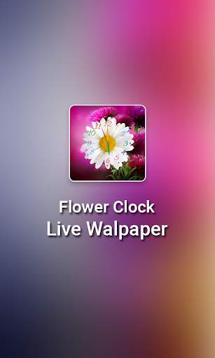 Flower Clock live wallpaper 7 تصوير الشاشة
