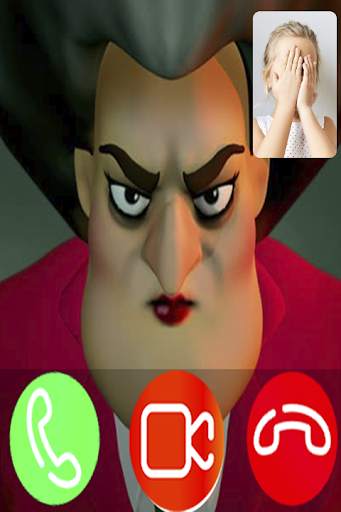 Scary teacher Fake Video Call-scary granny call screenshot 4