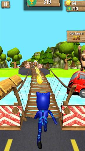 PJ's Heroes Runner - Masks Subway Adventure screenshot 1