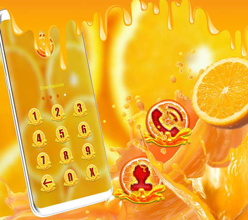 Orange Launcher Theme screenshot 2