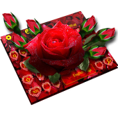 Teclado de Red Rose Love icon