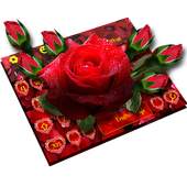 Red Rose Love Keyboard 10001006