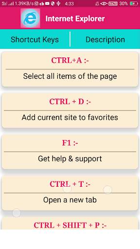 Computer Shortcut Keys (300 Keyboard ShortcutKeys) screenshot 8