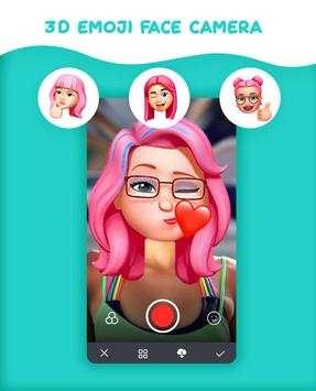3D Emoji Face Camera - Sweet Snap Emoji Camera screenshot 2