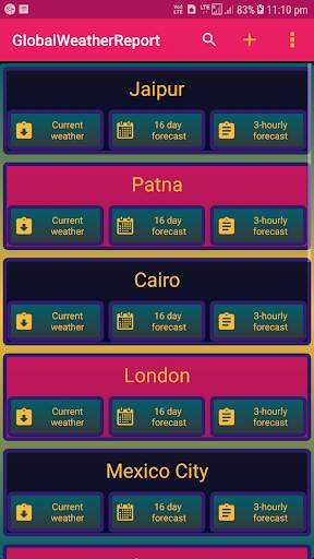 Global Weather Report screenshot 1