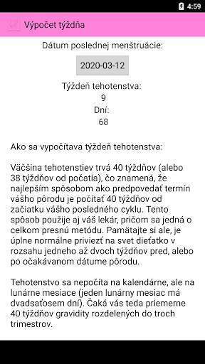 Tehotenstvo týždeň po týždni screenshot 2
