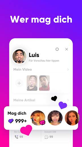 SLIDE: Video Dating - Match. Vibe. Kennenlernen. screenshot 7