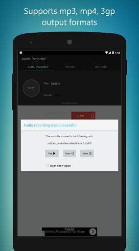 Mp3 Voice Recorder Free screenshot 3