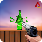 Real Bottle Shoot Game 3D icon