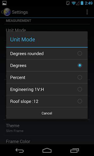 Clinometer     bubble level screenshot 7