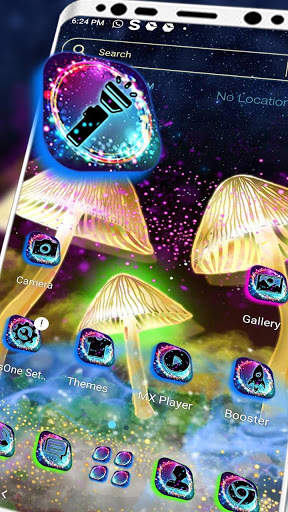 Glowing Mushroom Theme Launcher screenshot 1