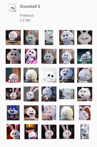 Snowball Animated Stickers for WhatsApp screenshot 4