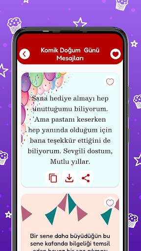 Doğum günü kartları iletileri screenshot 4
