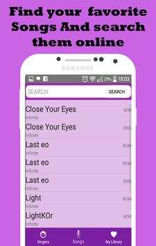 Chodo K-pop Lyrics screenshot 1