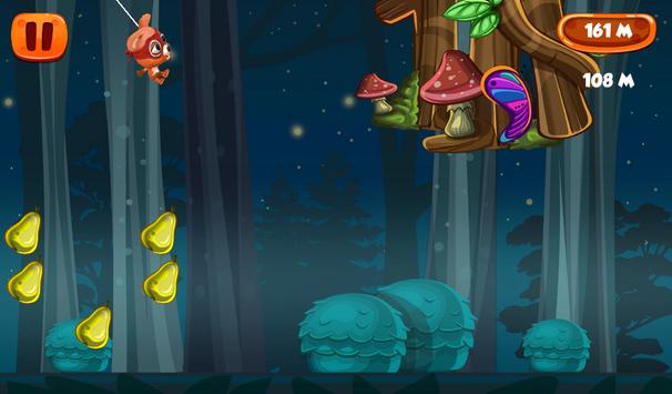 Flying with Rope Bear Game screenshot 7