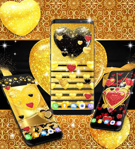Gold glitter live wallpaper screenshot 4