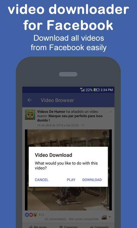 Video Download for Facebook 2 تصوير الشاشة