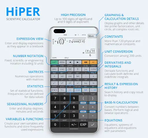 HiPER Scientific Calculator screenshot 1