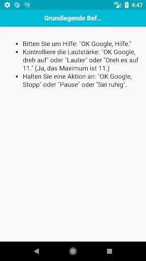 Befehle für Google Assistant screenshot 2