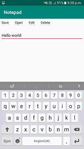 Notepad स्क्रीनशॉट 2