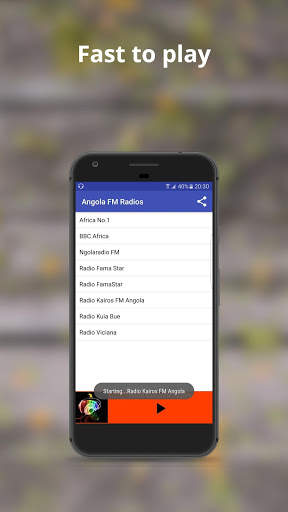 Angola FM Radios 5 تصوير الشاشة